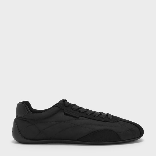 コントラストパネル ロートップスニーカー （Black Textured）