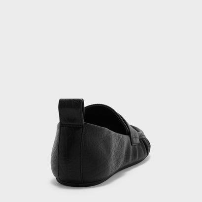 チャールズ アンド キース CHARLES & KEITH ルーシュド ペニーローファー （Black）｜詳細画像