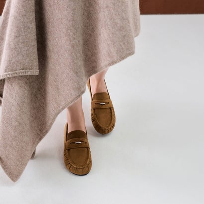 チャールズ アンド キース CHARLES & KEITH ルーシュド ペニーローファー （Cognac）｜詳細画像
