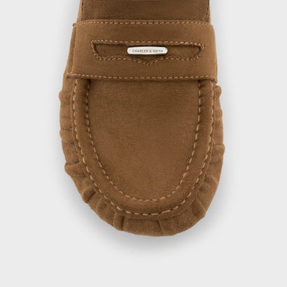 チャールズ アンド キース CHARLES & KEITH ルーシュド ペニーローファー （Cognac）｜詳細画像