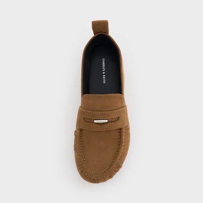 チャールズ アンド キース CHARLES & KEITH ルーシュド ペニーローファー （Cognac）｜詳細画像