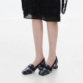 サークルチャーム ボウ ローファーパンプス（Dark Grey）