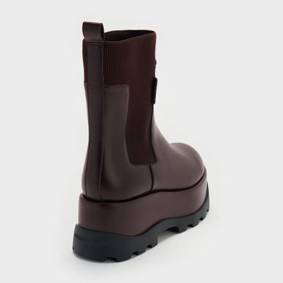 Barron バロン プラットフォーム アンクルブーツ （Dark Brown）｜詳細画像