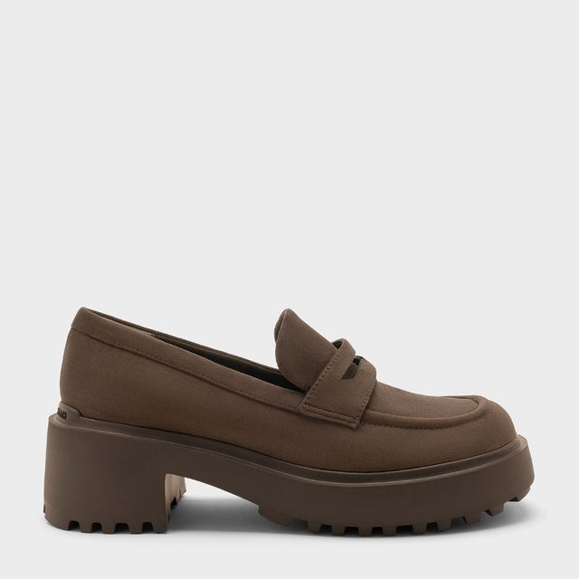 Evan エヴァン プラットフォーム ローファー （DarkBrownTextured）