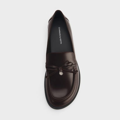 チャールズ アンド キース CHARLES & KEITH サークルチャーム ボウ ローファー （Burgundy）｜詳細画像