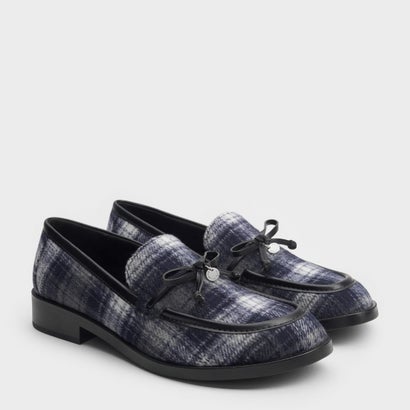 チャールズ アンド キース CHARLES & KEITH サークルチャーム ボウ ローファー （DarkGrey）｜詳細画像
