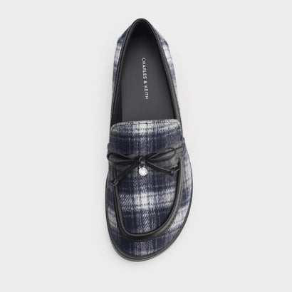 チャールズ アンド キース CHARLES & KEITH サークルチャーム ボウ ローファー （DarkGrey）｜詳細画像