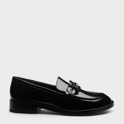 チャールズ アンド キース CHARLES & KEITH サークルチャーム ボウ ローファー （BlackBox）｜詳細画像