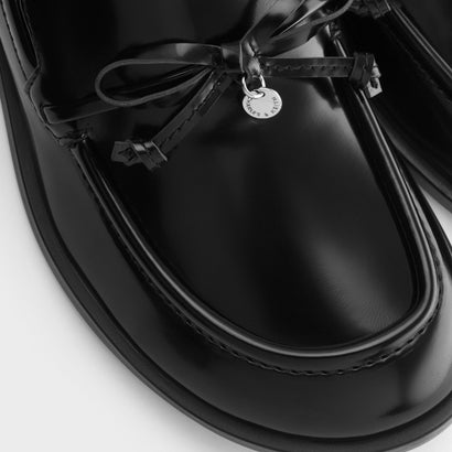 チャールズ アンド キース CHARLES & KEITH サークルチャーム ボウ ローファー （BlackBox）｜詳細画像