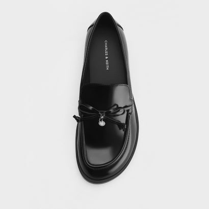 チャールズ アンド キース CHARLES & KEITH サークルチャーム ボウ ローファー （BlackBox）｜詳細画像