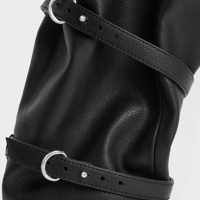 チャールズ アンド キース CHARLES & KEITH トリプルストラップ ロングブーツ （Black）｜詳細画像