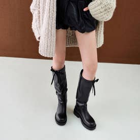 ルーシュド ドローストリング ロングブーツ （Black）