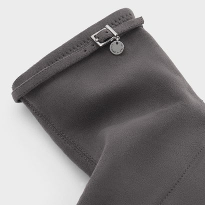 チャールズ アンド キース CHARLES & KEITH ベルテッド ブロックヒール アンクルブーツ （Dark Grey）｜詳細画像