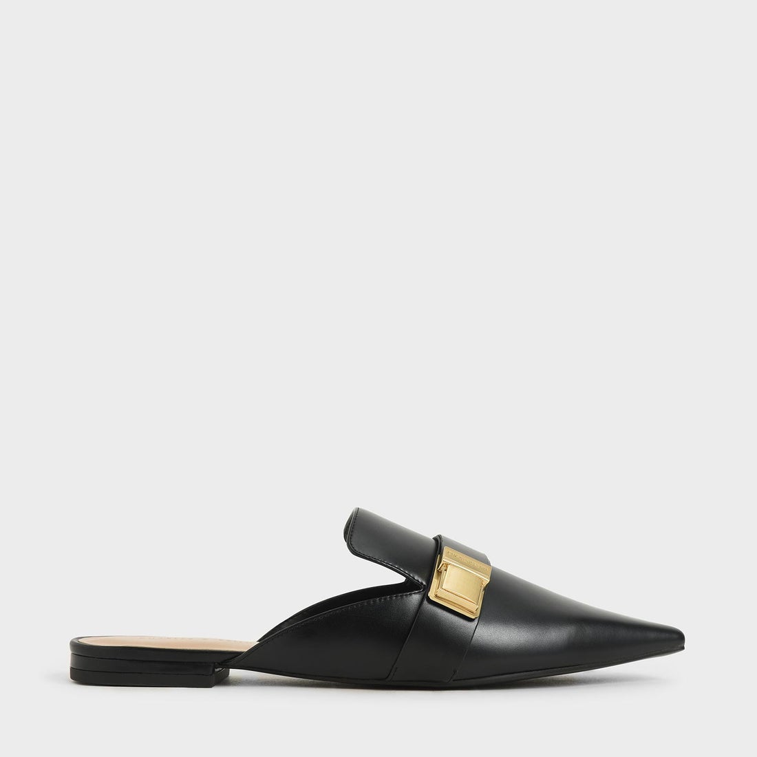 CHARLES & KEITH バックルローファーミュール / Buckle Loafer Mules 