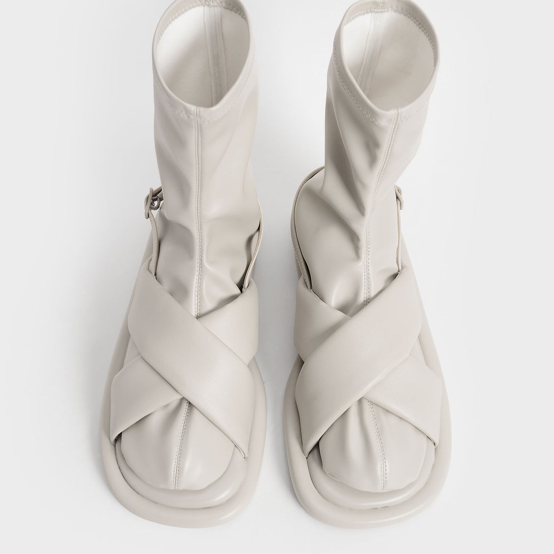 ルシルフラット カーフブーツ / Lucile Flat Calf Boots （Grey）