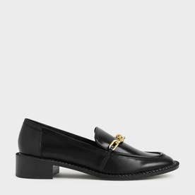 【2021 FALL】チャンキーチェーンリンク ローファー / Chunky Chain Link Loafers （Black）