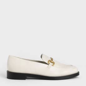 メタリックアクセント ローファー （Chalk） -CHARLES & KEITH ダイヤ⭐ミセブラ