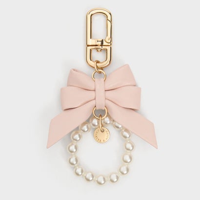 チャールズ アンド キース CHARLES & KEITH Halsey ホールジー ボウパール チャーム （SoftPink）｜詳細画像