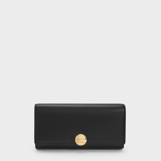 Behn ベーン メタリックアクセント ウォレットオンチェーン （Black）