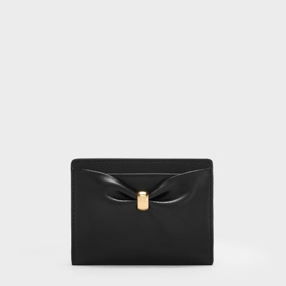 チャールズ アンド キース CHARLES & KEITH Halsey ホールジー ルーシュド カードホルダー （Black）｜詳細画像