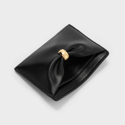 チャールズ アンド キース CHARLES & KEITH Halsey ホールジー ルーシュド カードホルダー （Black）｜詳細画像