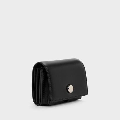チャールズ アンド キース CHARLES & KEITH Zevon ゼヴォン ノッテッドストラップ ウォレット オン チェーン （Noir）｜詳細画像