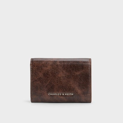 チャールズ アンド キース CHARLES & KEITH Zevon ゼヴォン ノッテッドストラップ ウォレット オン チェーン （Distressed Coffee）｜詳細画像
