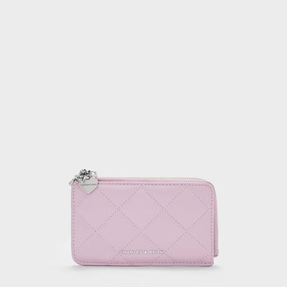 チャールズ アンド キース CHARLES & KEITH Arrietty アリエッティ キルト ジップアラウンド ウォレット （Glycine）｜詳細画像