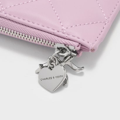 チャールズ アンド キース CHARLES & KEITH Arrietty アリエッティ キルト ジップアラウンド ウォレット （Glycine）｜詳細画像