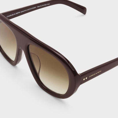 チャールズ アンド キース CHARLES & KEITH Ramone ラモーン アビエーター サングラス （Espresso Brown）｜詳細画像