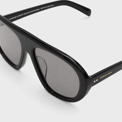 チャールズ アンド キース CHARLES & KEITH Ramone ラモーン アビエーター サングラス （Black）｜詳細画像