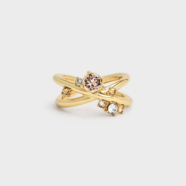 Roux ルー クリスタル リング （Gold）