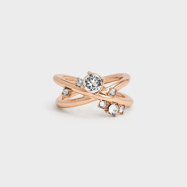 Roux ルー クリスタル リング （Rose Gold）