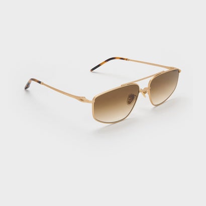 チャールズ アンド キース CHARLES & KEITH Elowyn エロウィン メタルリム アビエーター サングラス （Brushed Gold）｜詳細画像
