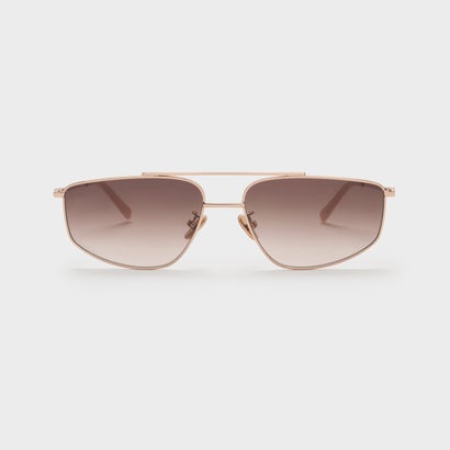 チャールズ アンド キース CHARLES & KEITH Elowyn エロウィン メタルリム アビエーター サングラス （Rose Gold）｜詳細画像