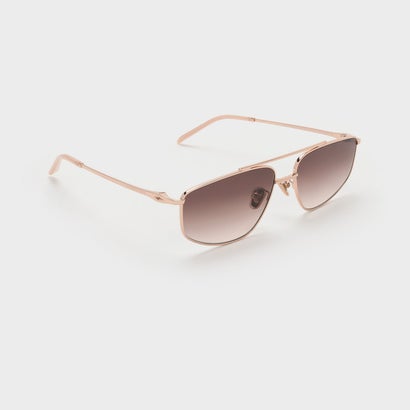 チャールズ アンド キース CHARLES & KEITH Elowyn エロウィン メタルリム アビエーター サングラス （Rose Gold）｜詳細画像