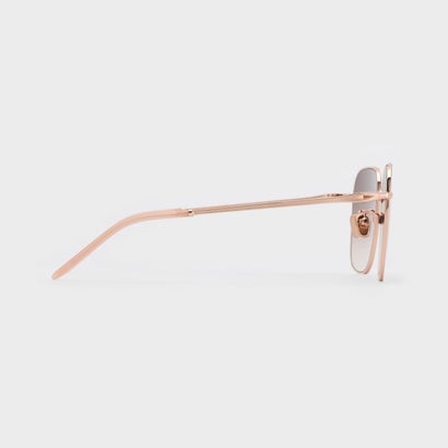チャールズ アンド キース CHARLES & KEITH Elowyn エロウィン メタルリム アビエーター サングラス （Rose Gold）｜詳細画像