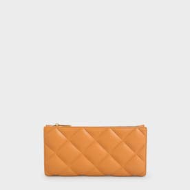 【2022 SUMMER 新作】キルテッド ロングウォレット / Quilted Long Wallet （Pumpkin）