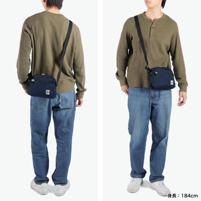 日本正規品 ショルダーバッグ メンズ レディース 小さめ バッグ ショルダー ミニショルダー 軽量 RECYCLE BAG リサイクルミニトラぺゾイドショルダーバッグ CH60-3959 （Navy）｜詳細画像