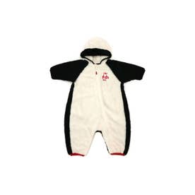 日本正規品 ロンパース 長袖 前開き 80 70 カバーオール 赤ちゃん ベビーエルモフリースオールインワン CH27ー1022【返品不可商品】 （ホワイト）