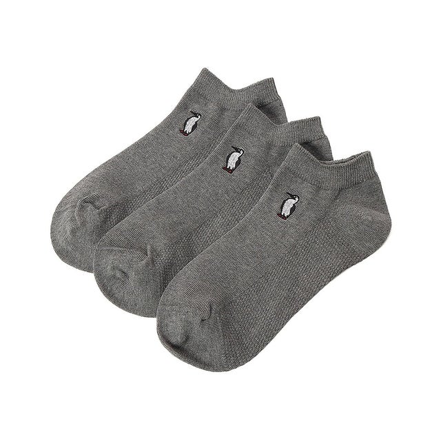 /メンズ/3P Daily Booby Ankle Socks （Gray）