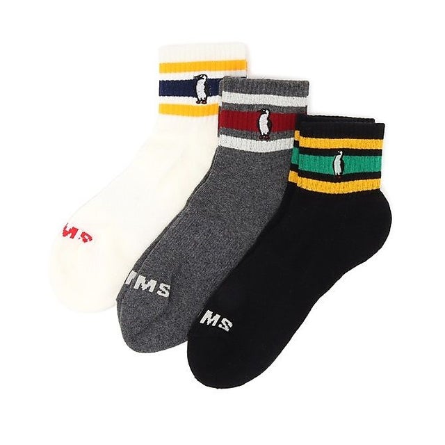 /メンズ/3P Border Crew Socks （色特性無し）