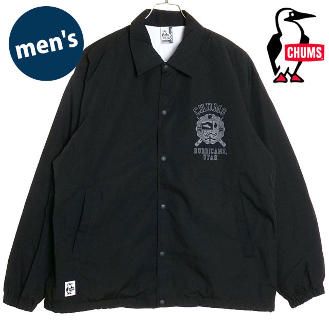 チャムス CHUMS M Plunge Coach Jacket Black（K001） [CH04-1414