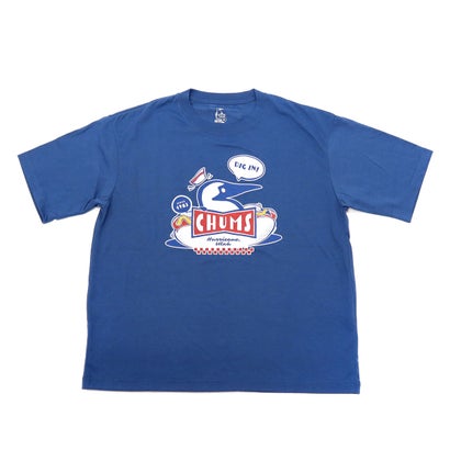 チャムス CHUMS 日本正規品 ルームウェア メンズ レディース パンツ セットアップ Tシャツ ショートパンツ 春夏 上下 半袖 3点セット CHUMS HOME Chillax Wear Set CH01-2551 （HotDogNavy）｜詳細画像