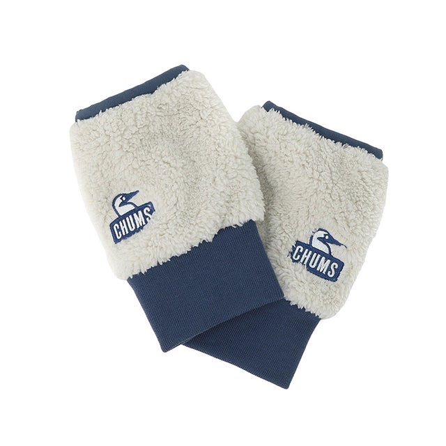 日本正規品 手袋 メンズ レディース 防寒 スマホ対応 かわいい 冬用 もこもこ あったか おしゃれ 指なし 秋 冬 暖かい ブランド 防風 フリース CH09-1337 （Lt.Gray×Indigo）
