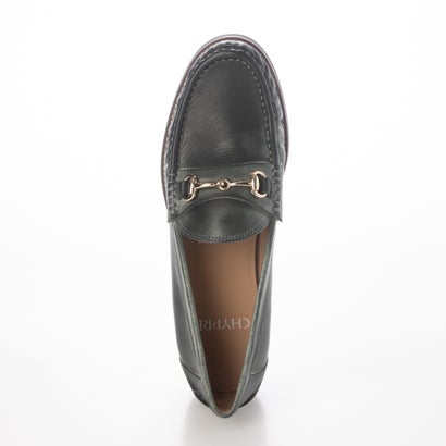 フラット本革マニッシュラウンドトウビットローファー （グレイ）｜詳細画像