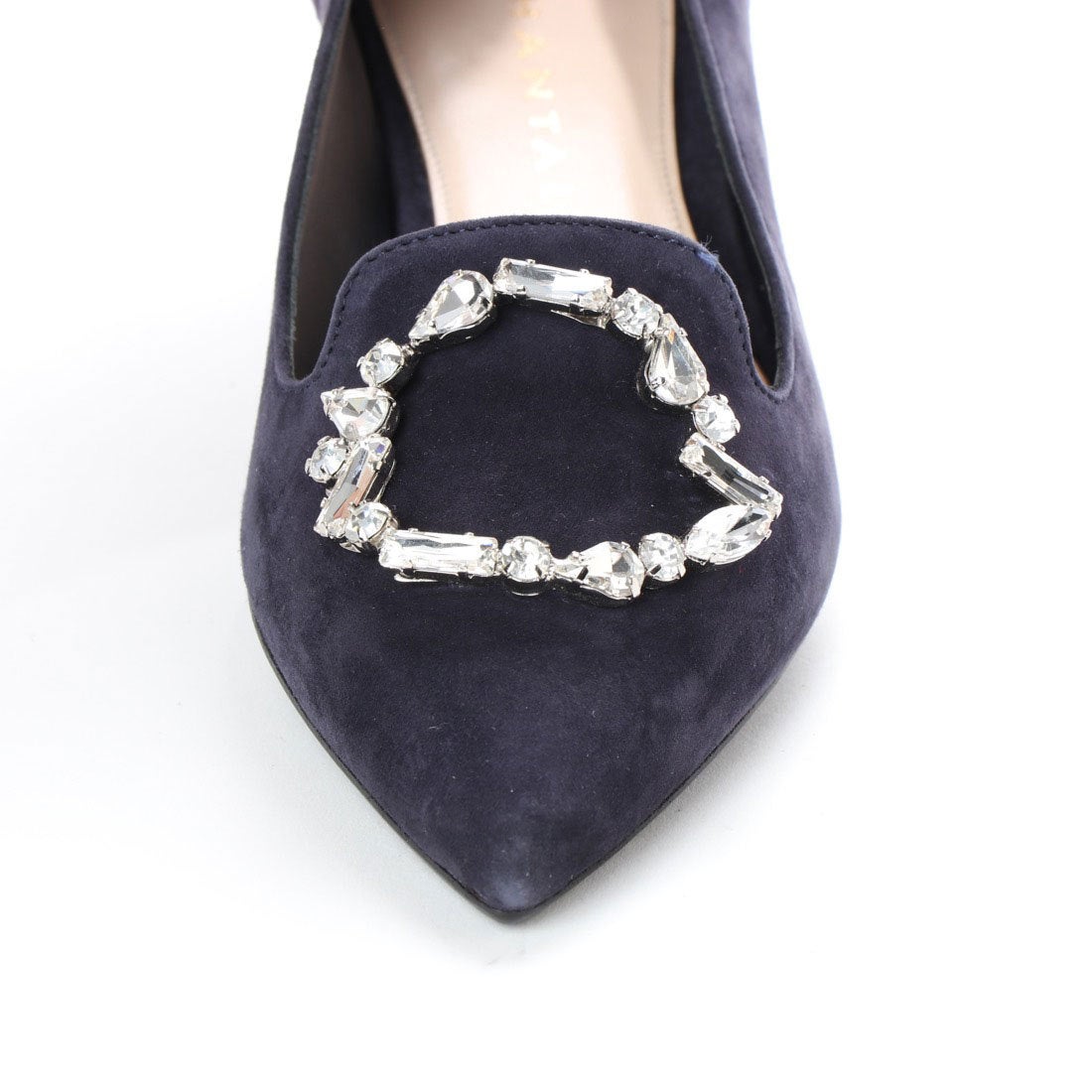 シャンタル CHANTAL 【INTER-CHAUSSURES】ストーン飾り ポインテッド 