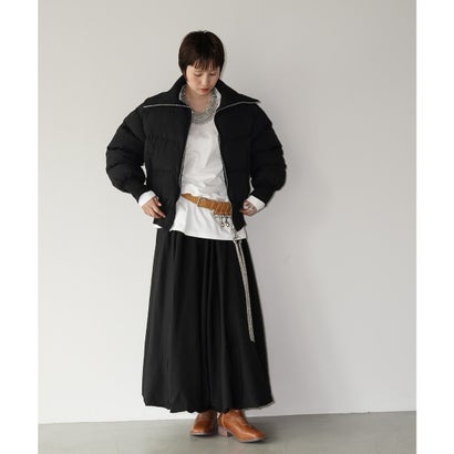 ビッグリブカラー ショートダウンジャケット chw26a067 （ブラック）｜詳細画像