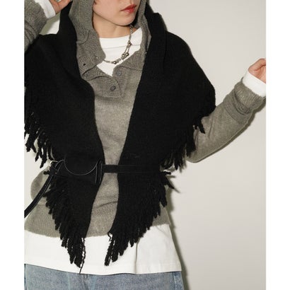 フーデッド ニットパーカー chw26a153 （グレー）｜詳細画像