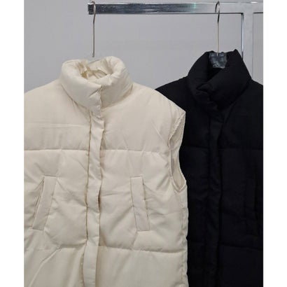 スタンドカラーダウンベスト chw26a154 （アイボリー）｜詳細画像